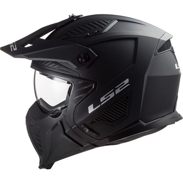 Casque Ouvert de Moto Drifter Noir Mat de droite