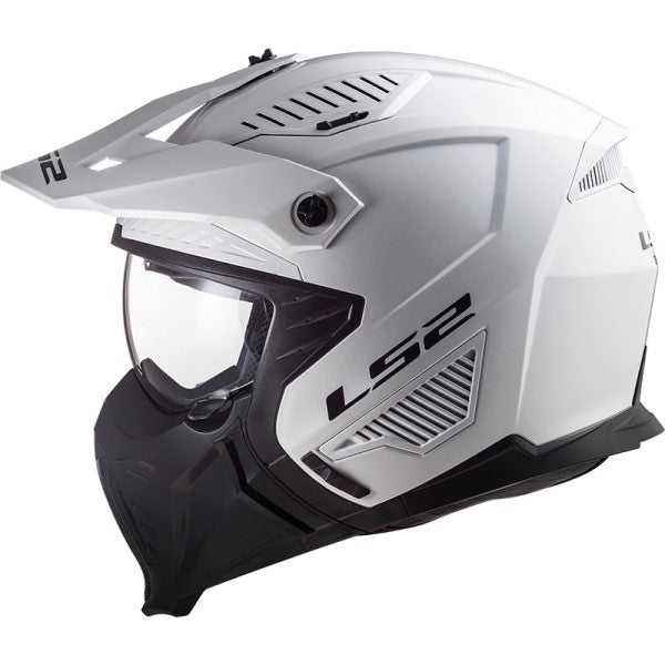 Casque Ouvert de Moto Drifter Blanc de droite