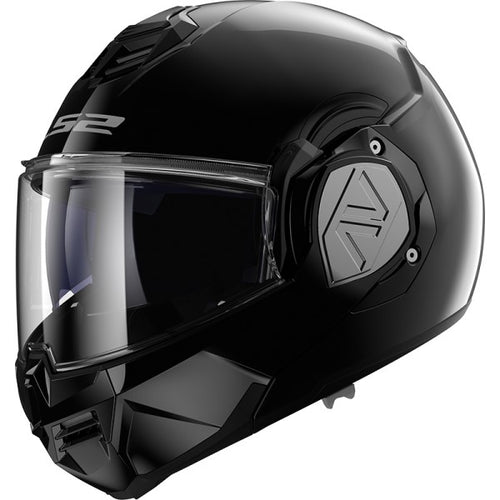 Casque Modulaire de Moto Advant Noir Mat incliné de droite