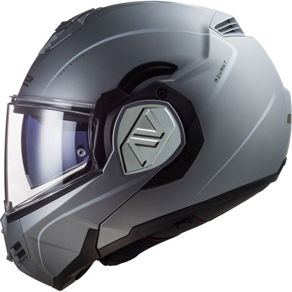 Casque Modulaire de Moto Advant Argent de droite