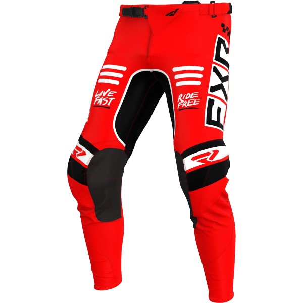 Pantalon de Motocross Podium Gladiator Rouge/Noir de devant