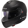 Casque Modulaire de Moto Strobe II Noir Mat incliné de droite