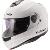 Casque Modulaire de Moto Strobe II Blanc incliné de droite