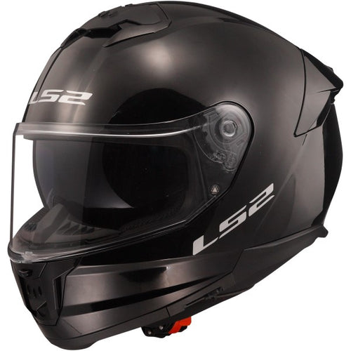 Casque Intégral de Moto Stream II Noir Lustré incliné de droite