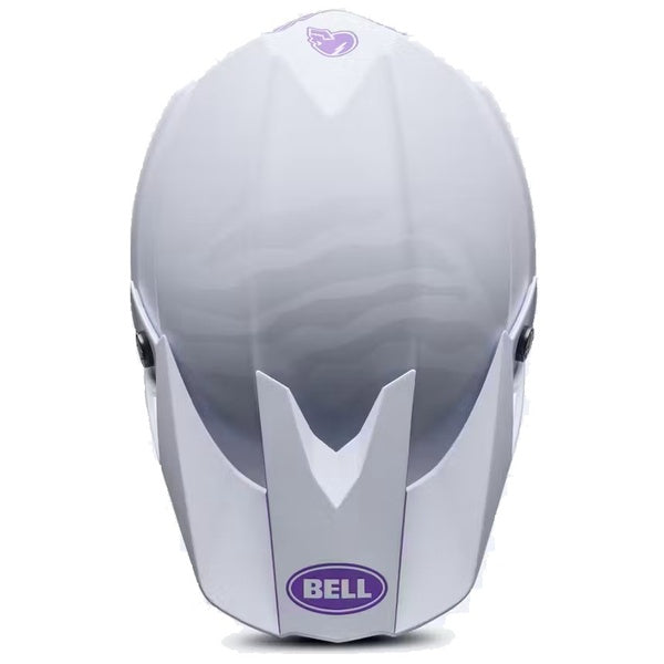 Casque de Motocross Moto-10 Slayco Purple Daze Édition Limitée Blanc/Mauve de dessus