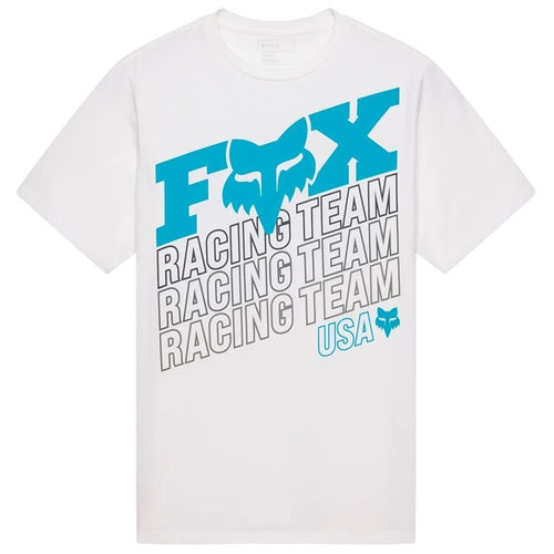 T-Shirt Coldpress 195 Original Blanc/Bleu de face