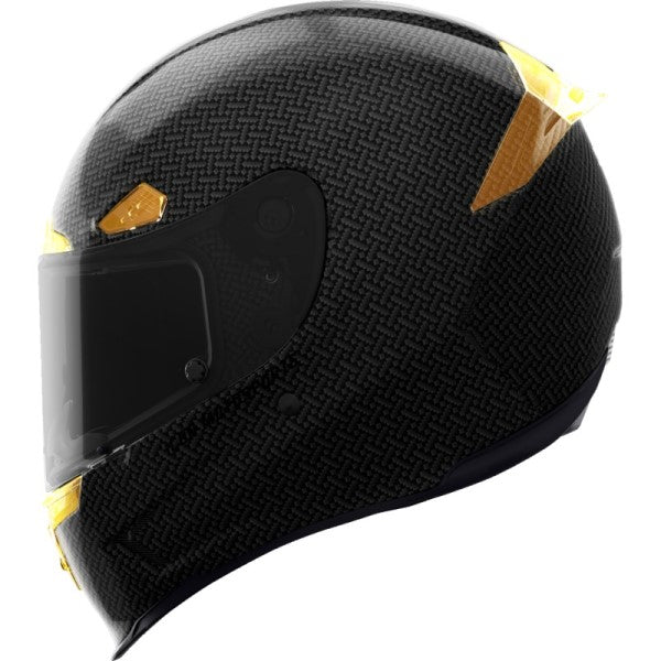 Casque Intégral de Moto Airframe Pro Carbon 4Tress Noir/Jaune de droite