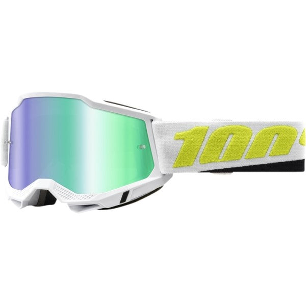 Lunettes de Motocross Accuri 2 à Lentille Miroir Blanc/Jaune