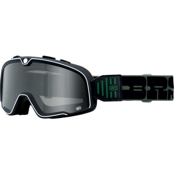 Lunettes de Motocross Barstow à Lentilles Miroir Noir/Vert