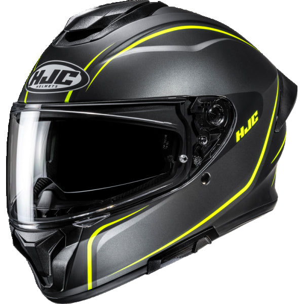 Casque Intégral de Moto C71 QUEZ Haute visibilité/Noir