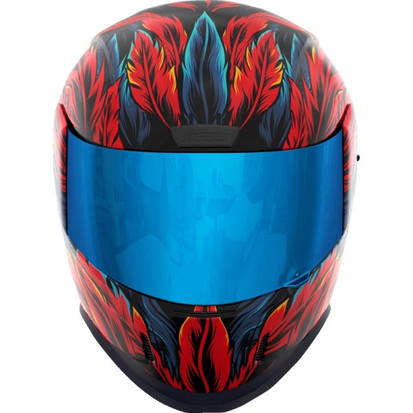 Casque Intégral de Moto Airform Fever Dream Rouge/Bleu de face