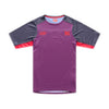 Chandail de vélo Skyline Pro Fangs Army Manches Courtes Troy Lee Designs Mauve/Gris, de face 