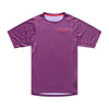 Chandail de vélo Skyline Pro Mono Manches Courtes Troy Lee Designs Mauve, de face 