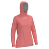 Coton Ouaté Attack UPF FXR Femme Corail, de face