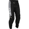 Pantalon de Motocross Kinetic/fly/noir gris, de face