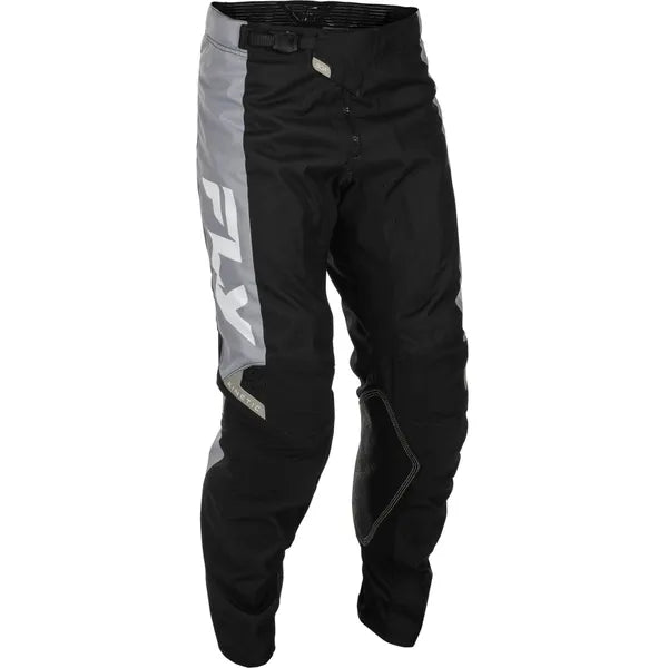 Pantalon de Motocross Kinetic/fly/noir gris, de face