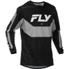 Chandail de Motocross Kinetic/fly/noir gris, de face