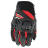 Gants de Moto Courts en Cuir Speedmaster Air Noir/Rouge