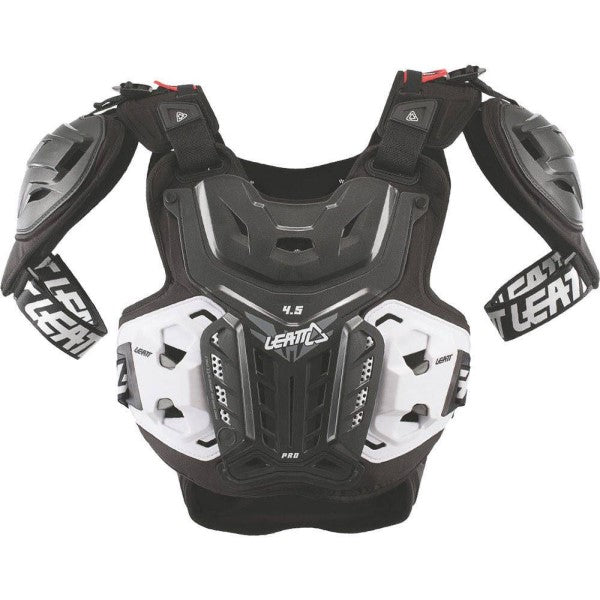 Plastron de Motocross 4.5 Pro Noir de face