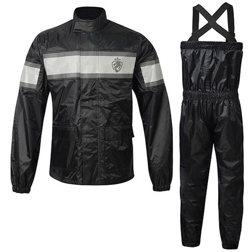 Ensemble Imperméable de Moto Waters 2 pièces Noir