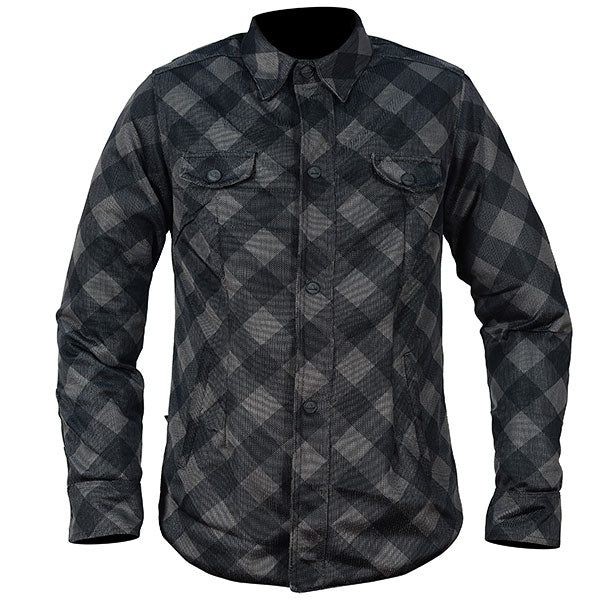 Chemise de Moto Helgrade Ryder Femme Noir_Gris