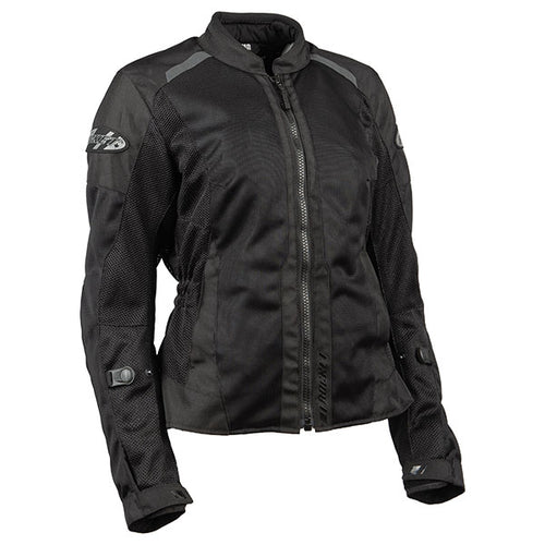 Manteau de Moto Stratos pour Femme Noir