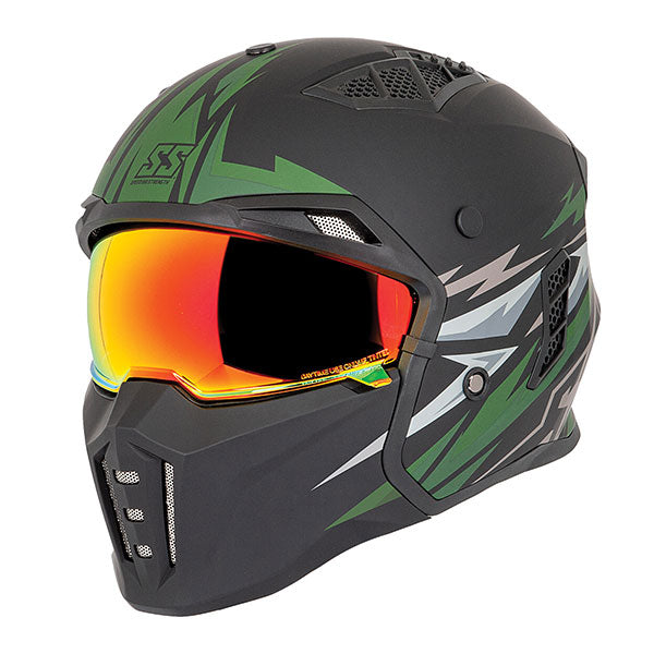 Full Face Motorcycle Helmet SS2450 Trial by Fire StreetFighter