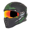 Casque Intégral de Moto SS2450 Trial by Fire StreetFighter Vert