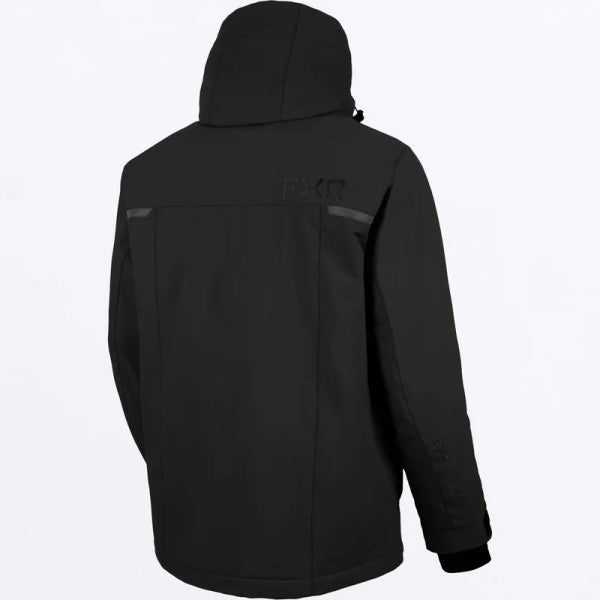 Manteau Chute noir, de dos