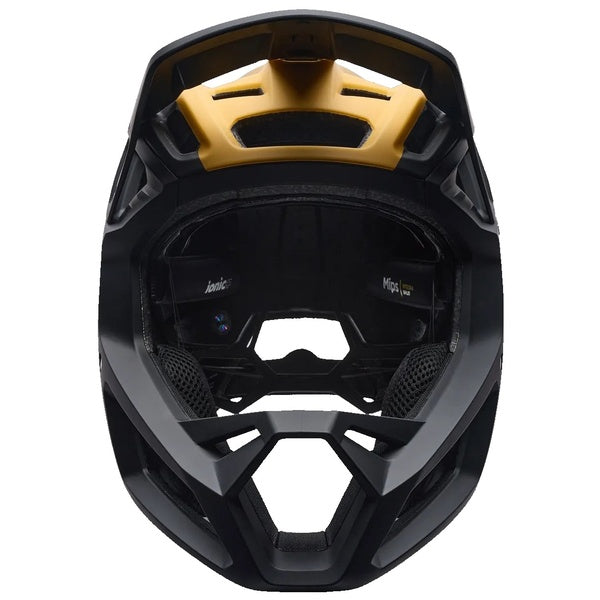 Casque Intégral de Vélo Proframe RS Heatstack Jaune/Noir de face