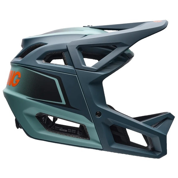 Casque Intégral de Vélo Proframe RS Heatstack Bleu/Orange de gauche