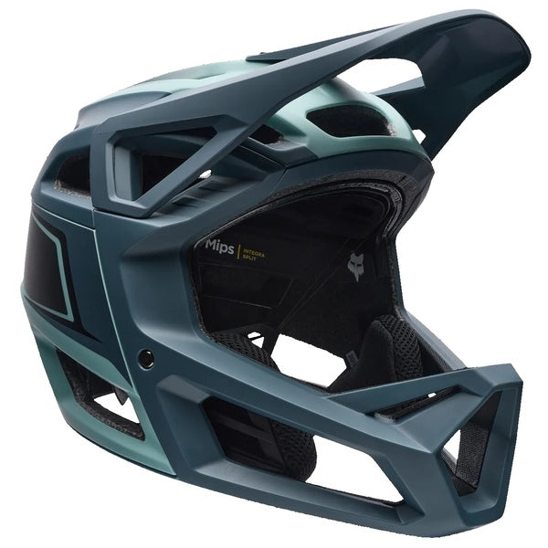 Casque Intégral de Vélo Proframe RS Heatstack Bleu/Orange incliné de face