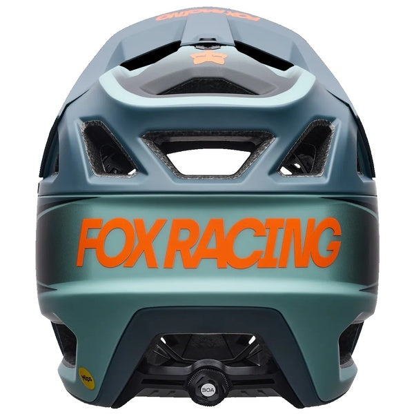 Casque Intégral de Vélo Proframe RS Heatstack Bleu/Orange de dos