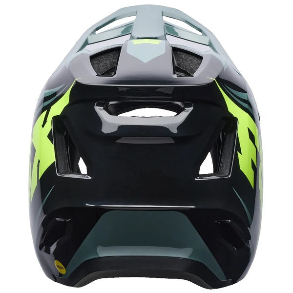 Casque Intégral de Vélo Rampage Foundry Vert/Noir de dos