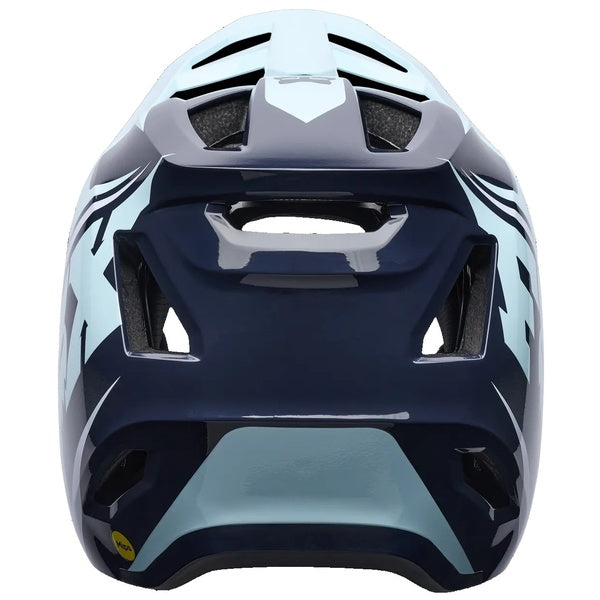 Casque Intégral de Vélo Rampage Foundry Bleu/Noir de dos