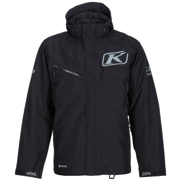 Manteau de Motoneige Kompound noir , de face Klim