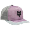 Casquette Rooted Trucker Femme Rose Foncé de face