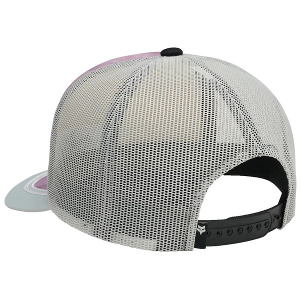 Casquette Rooted Trucker Femme Rose Foncé de dos