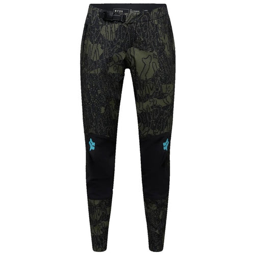 Pantalon de Vélo Defend Fire Lunar Femme Édition Limitée Olive de face