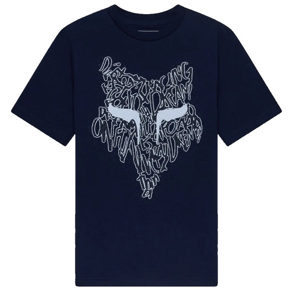 T-Shirt Slowburn Junior Bleu Foncé de face