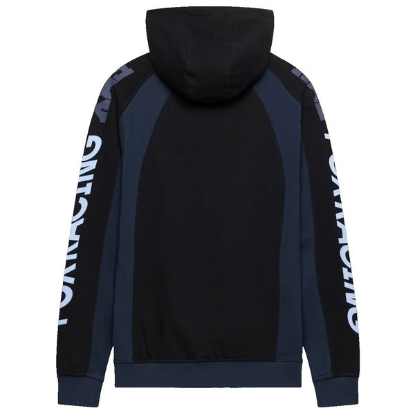 Coton Ouaté Valiant Noir/Bleu de dos
