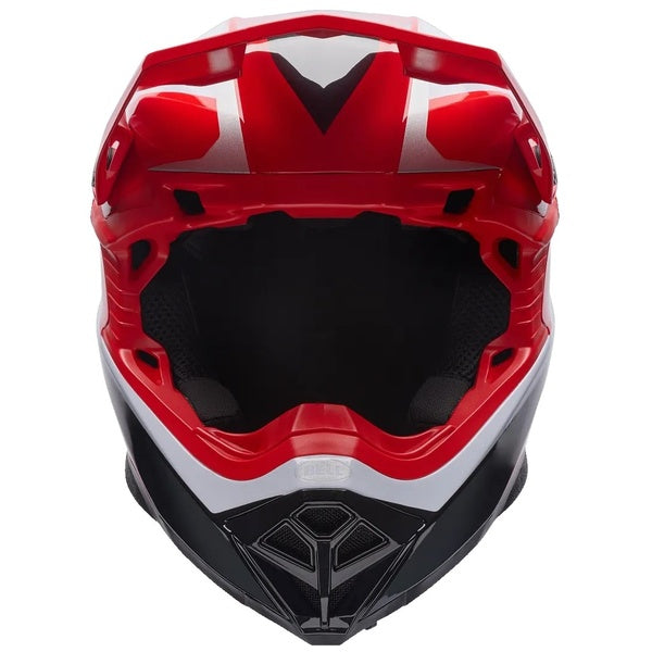 Casque de Motocross Moto-10 Mips Rouge/Gris de face