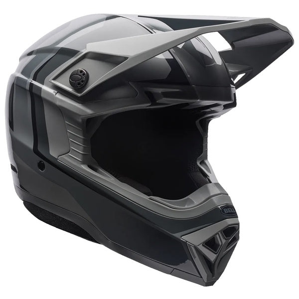 Casque de Motocross Moto-10 Mips Gris incliné de face