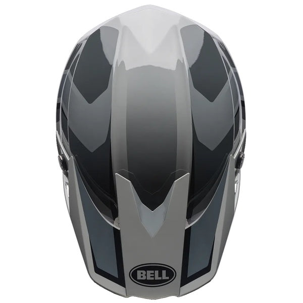 Casque de Motocross Moto-10 Mips Gris de dessus
