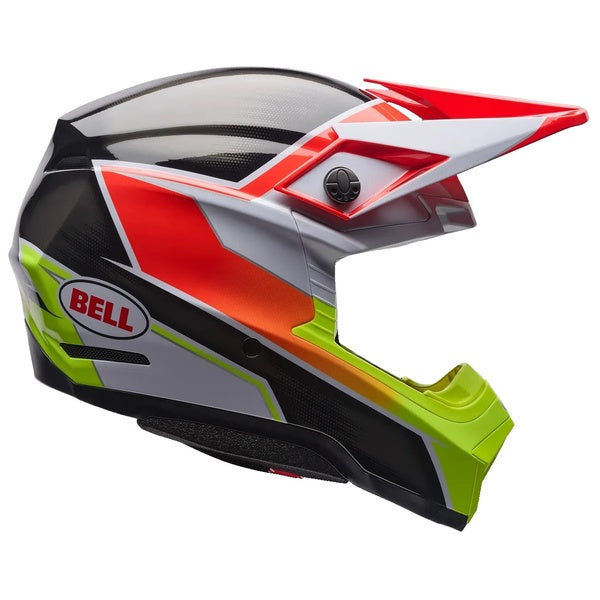Casque de Motocross Moto-10 Mips Rouge/Jaune de gauche