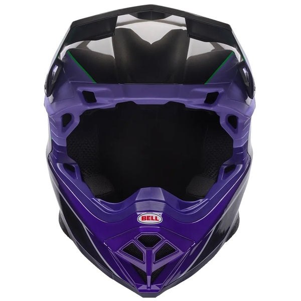 Casque de Motocross Moto-10 Mips Mauve/Noir de face