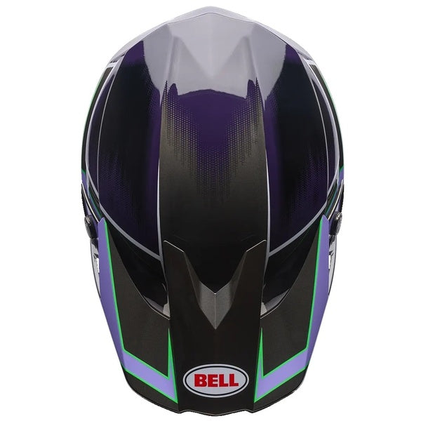 Casque de Motocross Moto-10 Mips Mauve/Noir de dessus