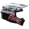 Casque de Motocross Moto-10 Fasthouse Blanc/Noir, de gauche