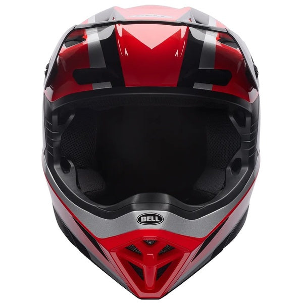 Casque de Motocross MX-10 MIPS Rouge/Noir de face