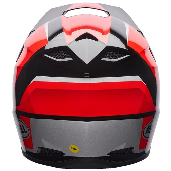 Casque de Motocross MX-10 MIPS Rouge/Noir de dos